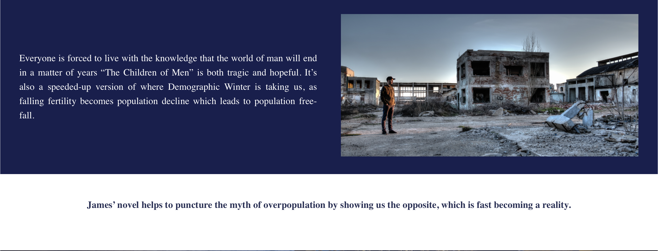 Demographic Winter: The Facts